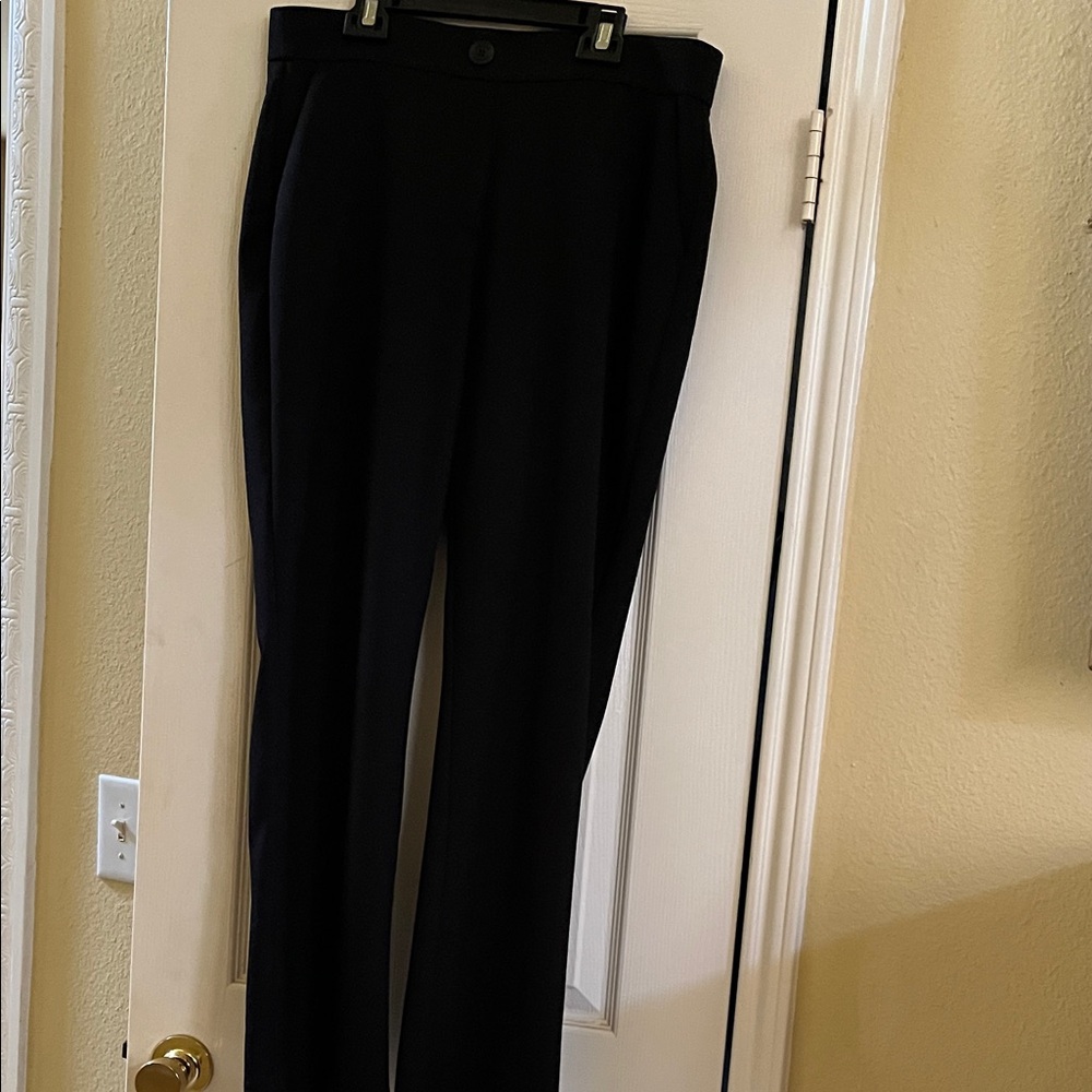 Jones New York Black Textured Pants